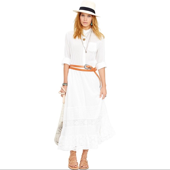 ralph lauren cotton voile midi dress